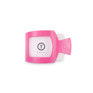 Teleties Small Flat Square Clip in Paradise Pink