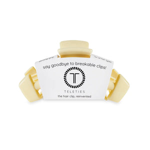 Teleties Classic Medium Hair Clip Butter Yellow