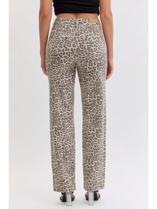 The World Is Spinning Leopard Jeans