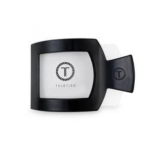 Teleties Medium Flat Square Clip Jet Black