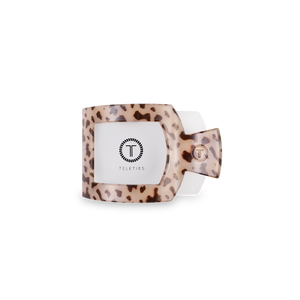 Teleties Small Flat Square Clip in Blonde Tortoise