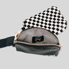 Load image into Gallery viewer, Pretty Simple Wonderlust Woven Dual Pouch Wristlet in Emerald