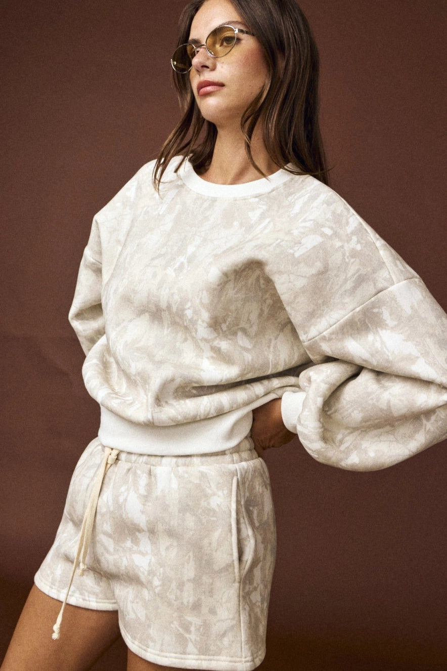 By My Side Woodland Camo Crewneck Set