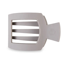 Load image into Gallery viewer, Teleties Small Flat Square Clip in Silver Flames