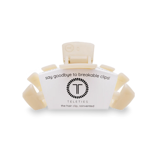 Teleties Classic Medium Hair Clip in Almond Beige