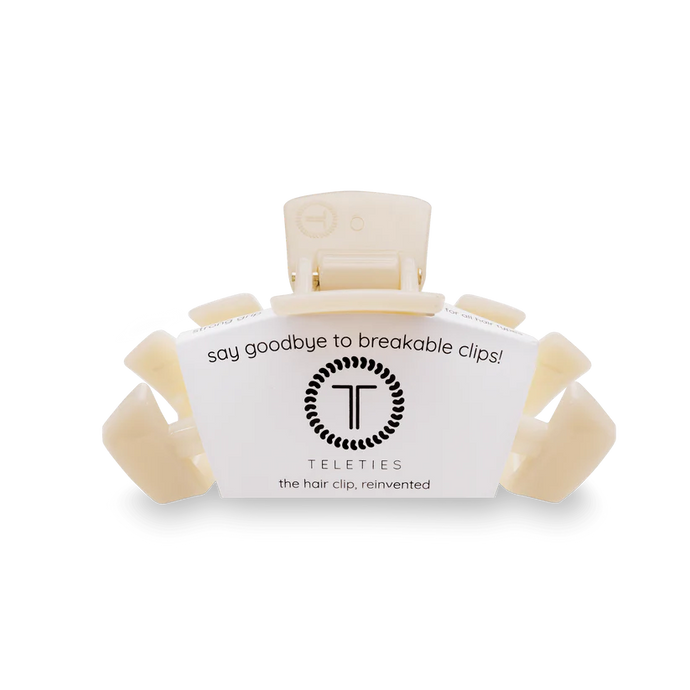 Teleties Classic Medium Hair Clip in Almond Beige