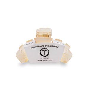 Teleties Classic Tiny Hair Clip in Almond Beige