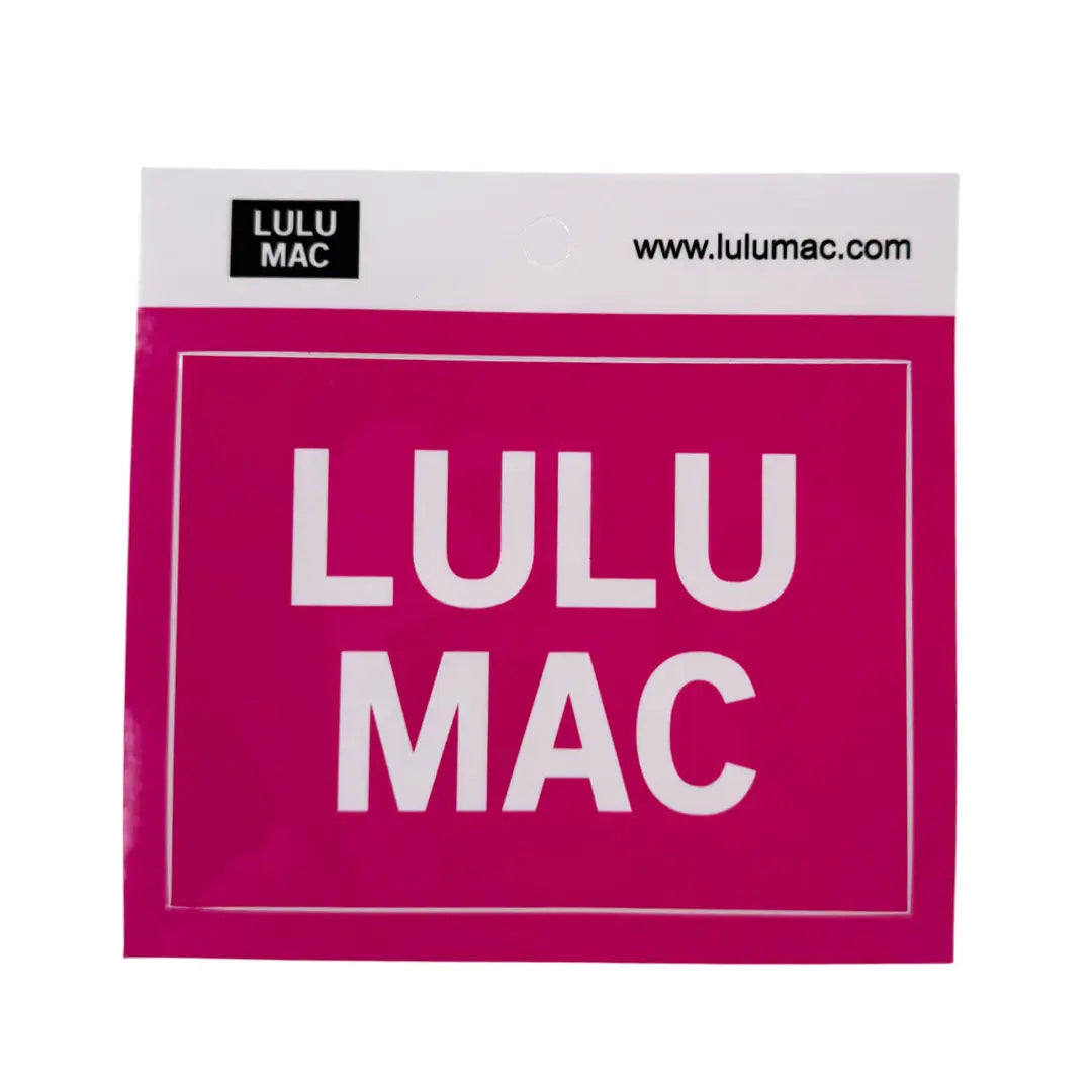 Lulu Mac Decal/Sticker in Hot Pink