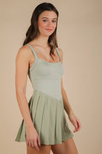 Load image into Gallery viewer, I know A Few Things Pleated Skirt Activewear Dress in Sage
