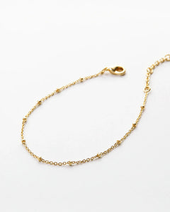 Bryan Anthonys Milestone Satellite Chain Anklet Gold