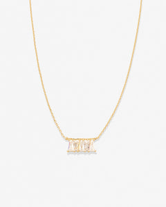 Bryan Anthonys Mom Baguette Dainty Necklace in Gold