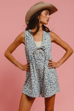 Load image into Gallery viewer, Out On The Town Leopard Denim Romper