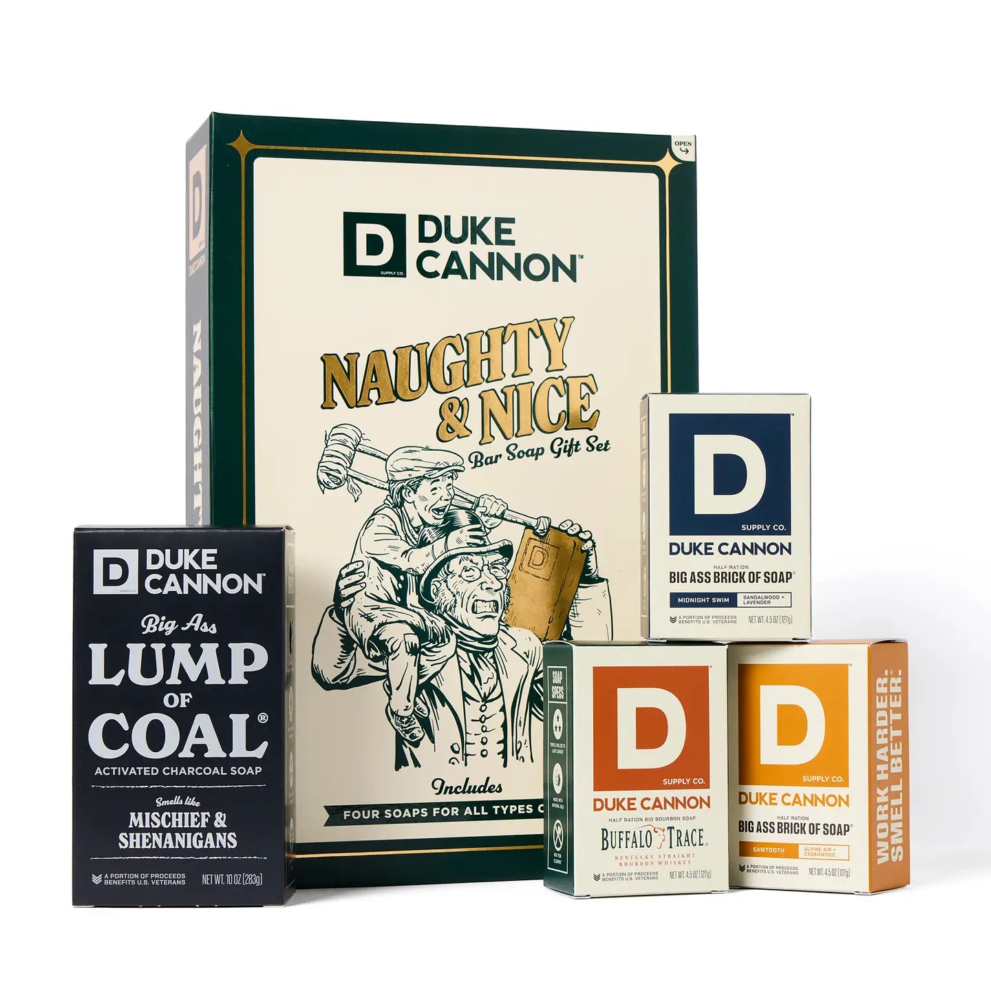 Duke Cannon Naughty & Nice Bar Soap Gift Set
