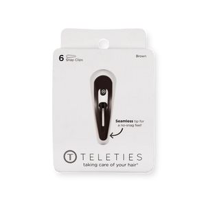 Teleties Snap Clip in Brown