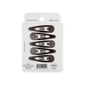 Teleties Snap Clip in Brown