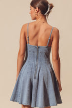 Load image into Gallery viewer, Tell Me You Love Me Denim Mini Dress