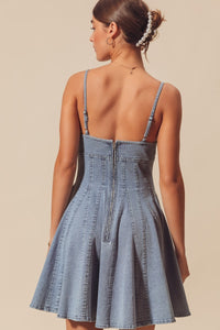 Tell Me You Love Me Denim Mini Dress