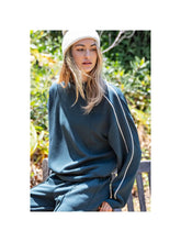 Load image into Gallery viewer, So Is This Modal Scuba Two Stripe Piping Top