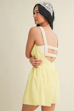 Load image into Gallery viewer, Into You Gingham Print Double Layered Dress in Lemon