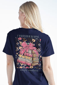 Simply Southern I'd Rather Be Reading SS Tee