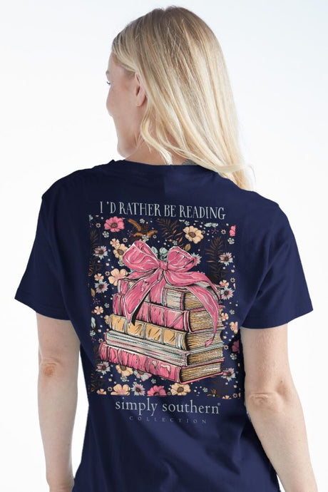 Simply Southern I'd Rather Be Reading SS Tee