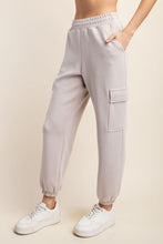 Load image into Gallery viewer, Lost in My Fairy Tale Scuba Cargo Joggers Mocha Cream