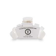 Load image into Gallery viewer, Teleties Classic Tiny Hair Clip in Coconut White