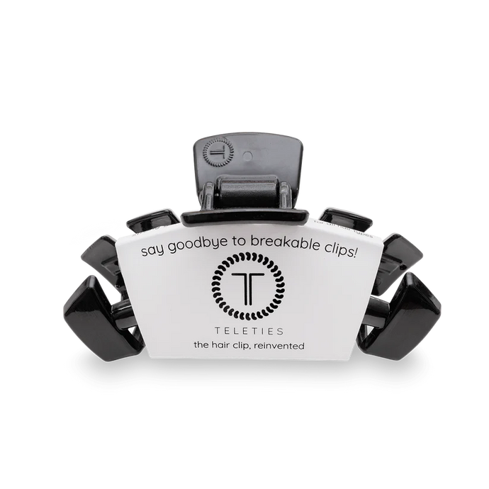 Teleties Classic Small Hair Clip in Jet Black