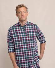 Load image into Gallery viewer, Southern Tide Men&#39;s Cobblestone Plaid Beach Flannel Sport Shirt