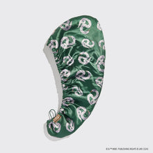 Load image into Gallery viewer, Harry Potter x Kitsch Slytherin Satin-Wrapped Hair Towel