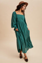 Load image into Gallery viewer, You Can Come Back Pleated Square Neck Maxi Dress