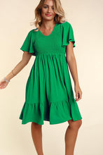 Load image into Gallery viewer, Adventure of a Lifetime Smocked Dress Green