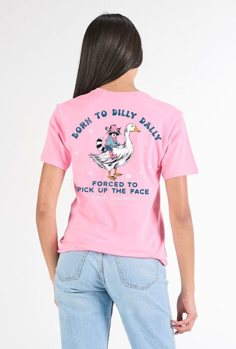 Simply Southern Born To Dilly Dally  SS Tee