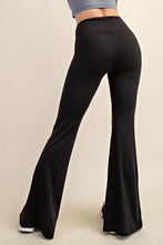 Load image into Gallery viewer, Hold On Now High Waist Flared Leggings Black