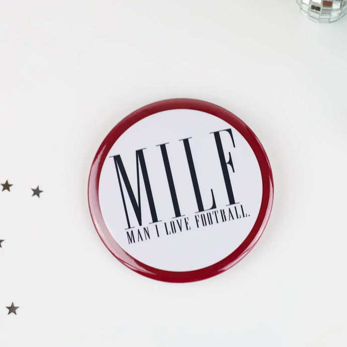 Maroon MILF Game Day Button