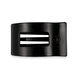 Teleties Large Flat Rectangle Clip Jet Black
