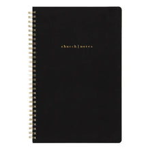Load image into Gallery viewer, Church Notes Black Notebook