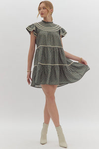 I'm Gonna Love You Ruffle Sleeve Dress