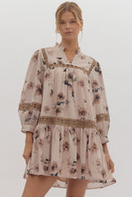 Load image into Gallery viewer, Till the World Ends 3/4 Sleeve Floral Dress