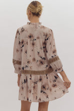 Load image into Gallery viewer, Till the World Ends 3/4 Sleeve Floral Dress