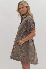 Load image into Gallery viewer, Girls Who Drink Wine Cheetah Print Dress