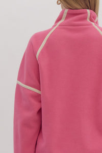 Sweet but Psycho Fleece Half Zip Pullover