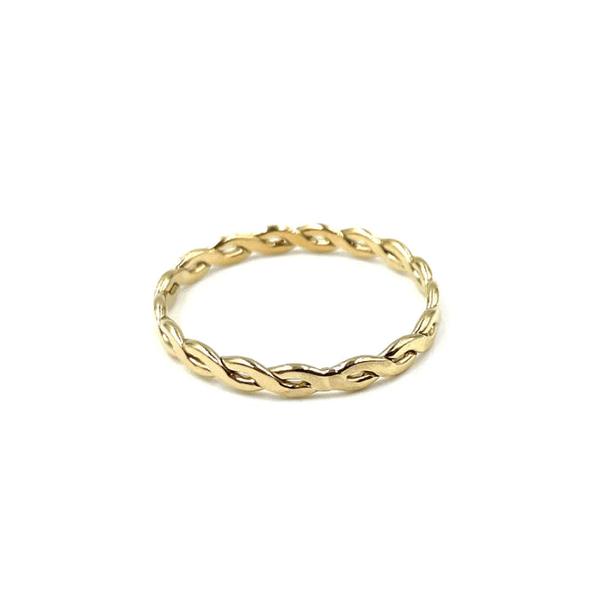 Erin Gray Resort Collection Waterproof Gold Woven Ring