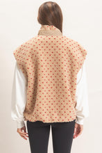 Load image into Gallery viewer, Close To You Polka Dot Sherpa Vest