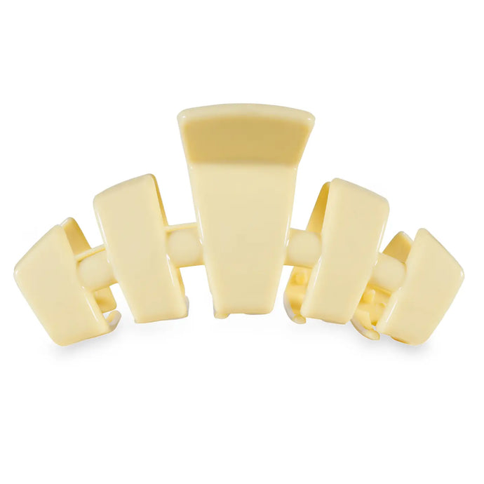 Teleties Classic Large Hair Clip Butter Yellow