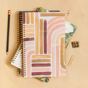 Church Notes Sunset Stripe by 1canoe2 Notebook