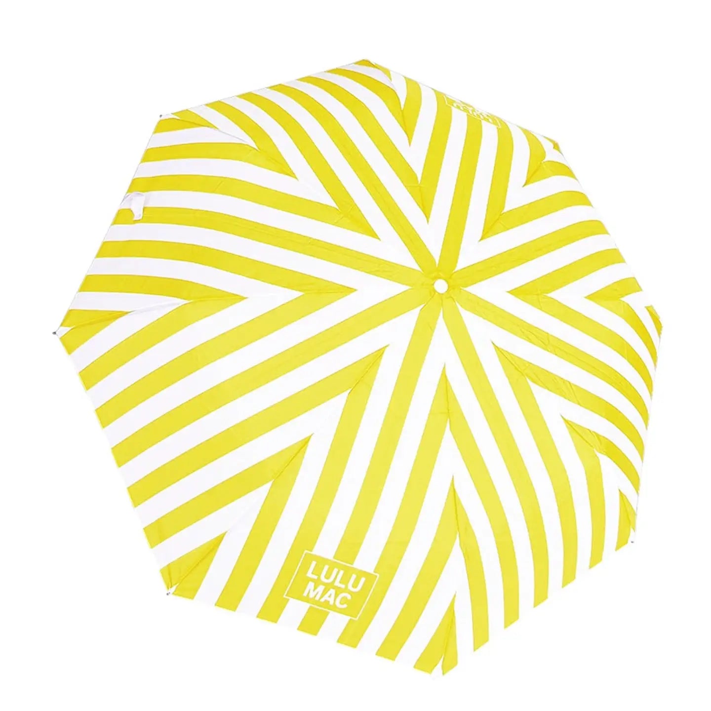 Lulu Mac Umbrella- Yellow/White Stripe