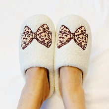 Load image into Gallery viewer, Emily Bow Cozy Lounge Slippers