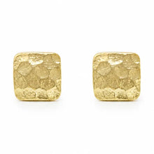 Load image into Gallery viewer, Erin Gray Stud No. 1 Gold Square Earrings