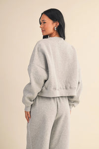 Moving Around Cozy Fleece Oversized Sweatshirt
